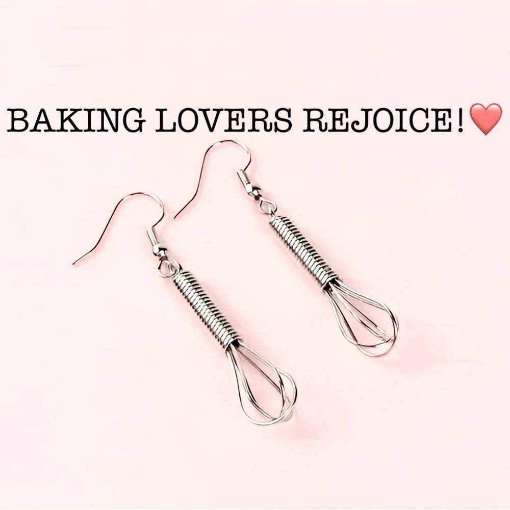 NWT BAKING LOVERS MINIATURE WHISK EARRINGS